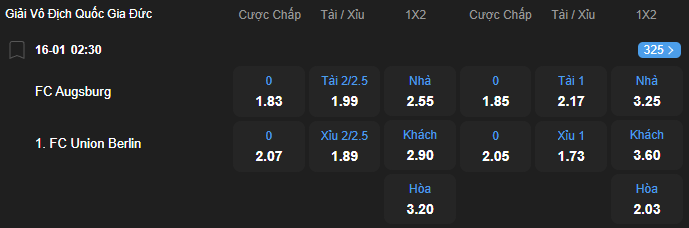 Tỷ lệ kèo Augsburg vs Union Berlin nhan-dinh-soi-keo-augsburg-vs-union-berlin-luc-02h30-ngay-16-1-2026-2